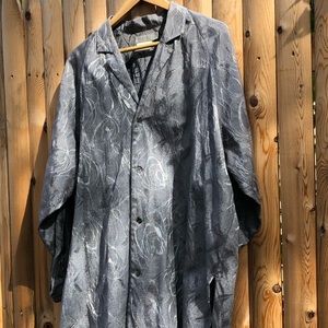 VINTAGE METALLIC SILVER, PRISTINE, DRESS SHIRT